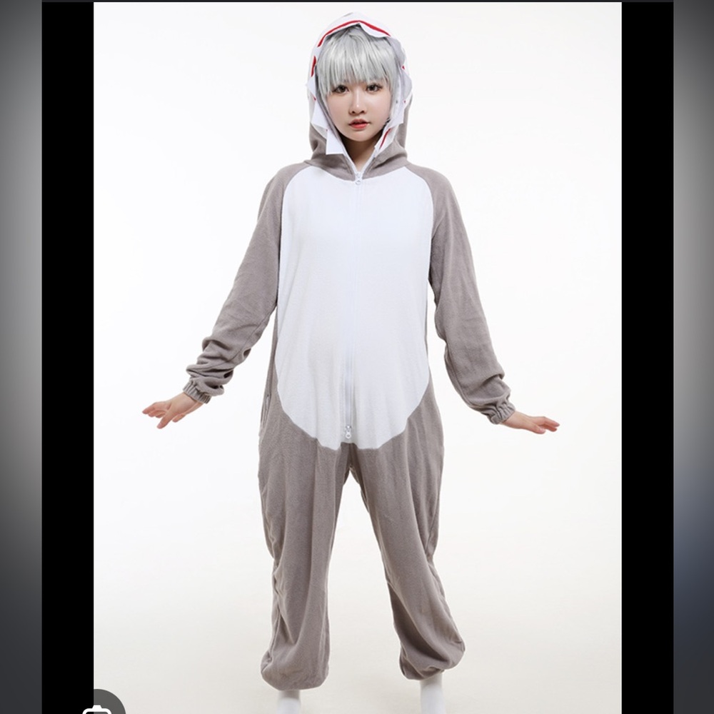 Shark onesie zip up